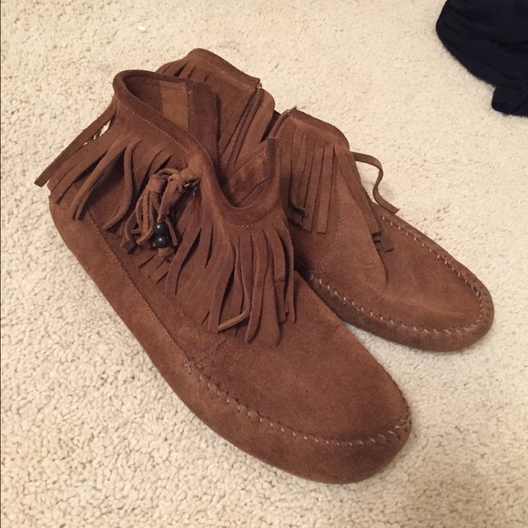 Minnetonka Fringe Booties