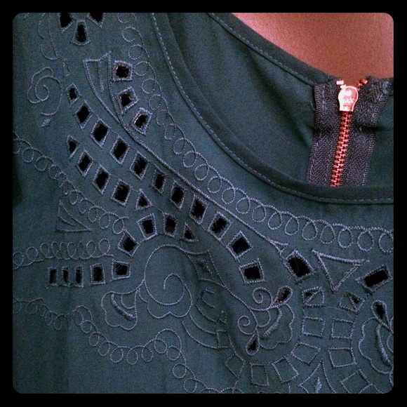 🌼Sale🌼Beautiful Teal top exposed zipper