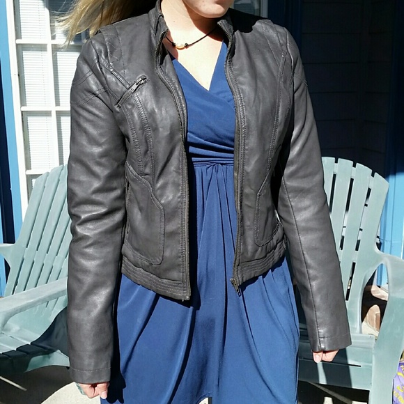 Faux Leather Jacket