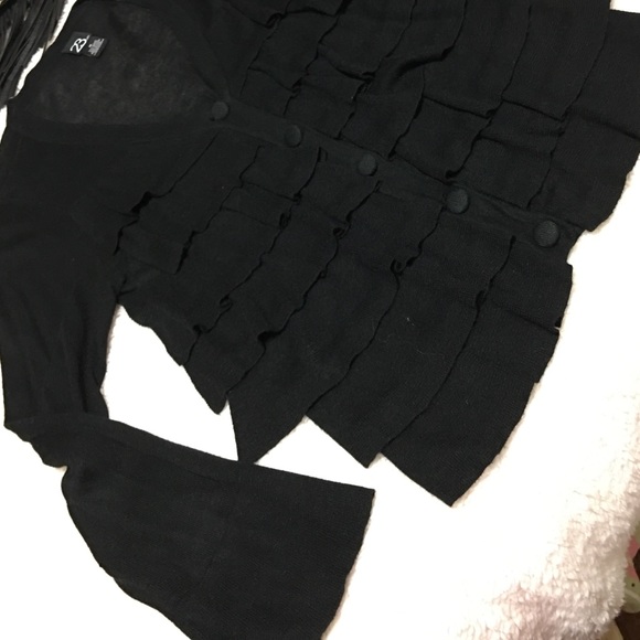 New black ruffle jacket - Picture 2 of 4