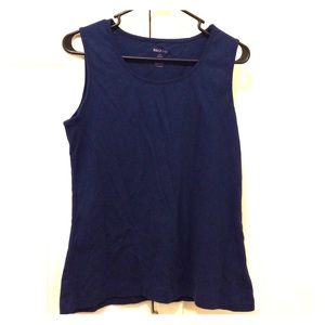 FIRM Like New Navy Tank Top Shell w/ trim L