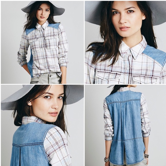 FREE PEOPLE We The Free Road Trip Flannel.  NEW