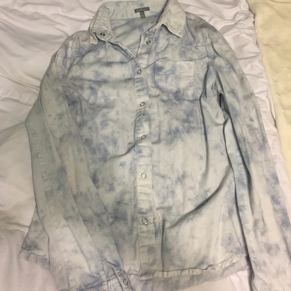 Acid Wash Button-Up