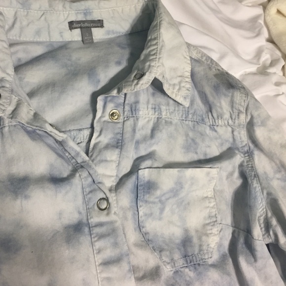 Acid Wash Button-Up - Picture 2 of 2