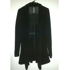 Black oversized cardigan