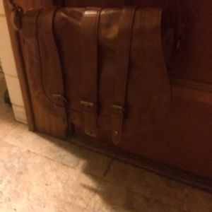 Brown cross body purse