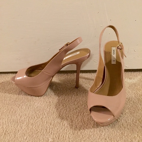 mango nude shoes