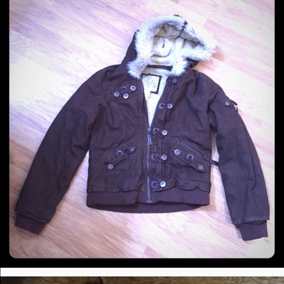 Chocolate brown winter coat - Picture 1 of 4
