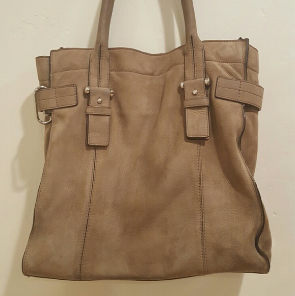 Anne Klein Handbags - Anne Klein Brown Suede Tote Bag