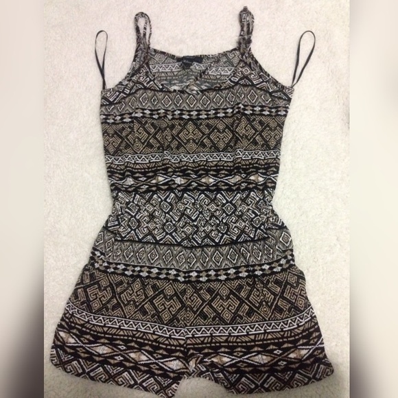 Forever 21 Tribal Print Romper
