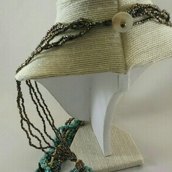 📗GWaC📗 Java Beaded Necklace - Turquoise - Picture 3 of 4