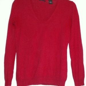 Red cashmere/silk sweater