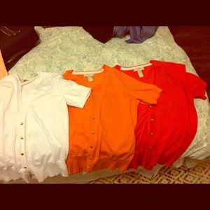 3 Banana Republic Short sleeve cardigans
