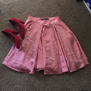American Apparel Skirt & Jeffrey Campbell Sz 6 1/2