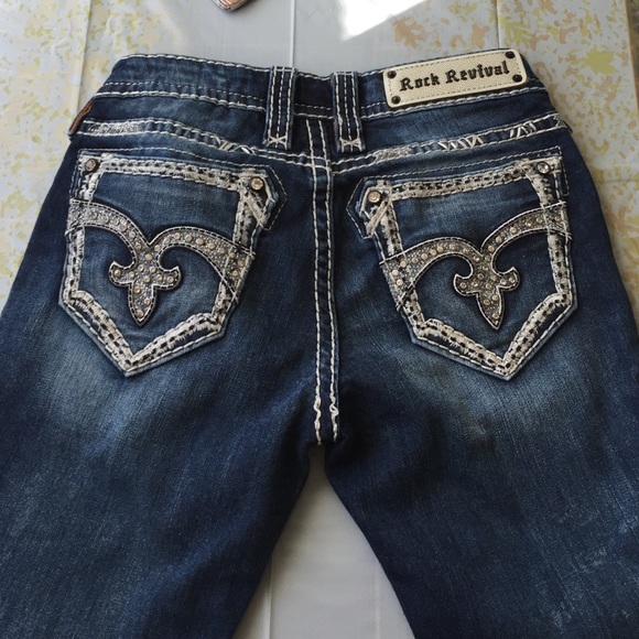 Sold!!! Bling skinny rock revivals sz 26 - Picture 1 of 4
