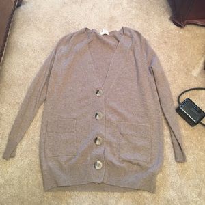 100% cashmere cardigan. Minnie rose.