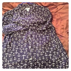 Nautical lightweight button up