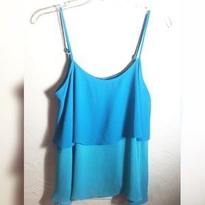 Forever 21 chiffon two tone tank!