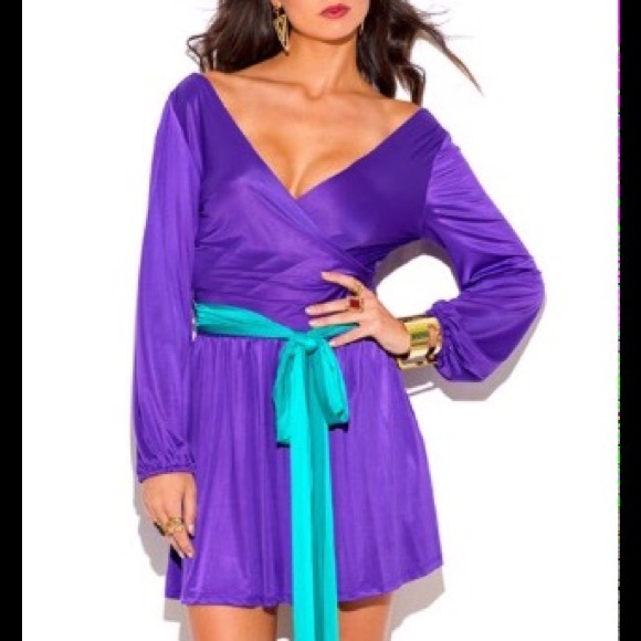 Purple Dress stretch