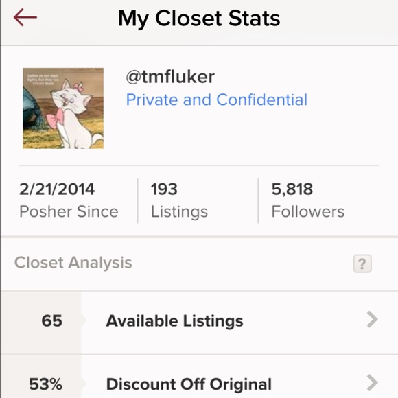 💕💕Closet Stats 💕💕 - Picture 2 of 4