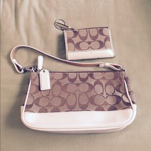 Coach Signature C small bag WITH matching wallet