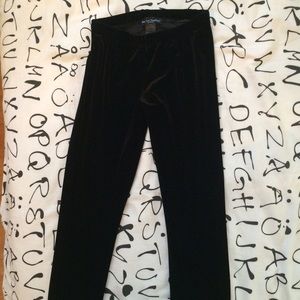 Black Velvet Leggings