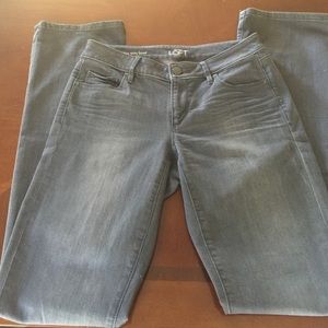 Grey Ann Taylor loft jeans--27/4 Tall curvy boot