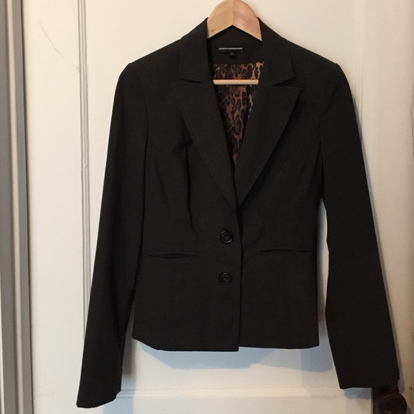 Gray fitted blazer