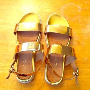 Aldo Metallic Gold Sandal