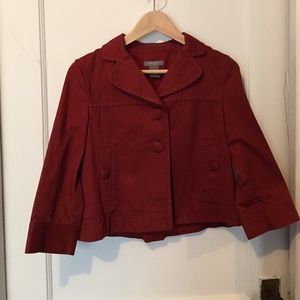 Burnt orange Cropped Trench