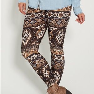 Plus size ultra soft black combo leggings