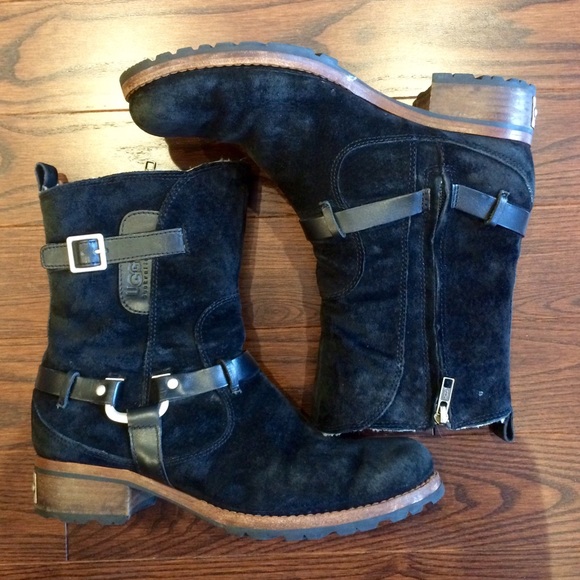 LIKE NEW UGG Endell Black Suede Boots