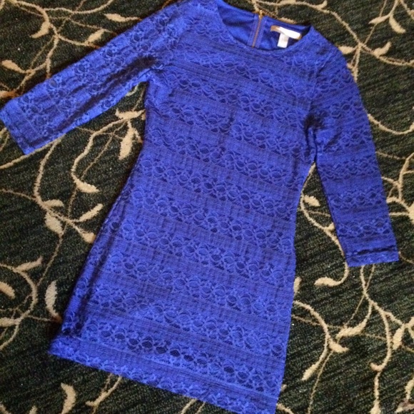 Forever 21 Dresses & Skirts - Royal Blue Lace Dress