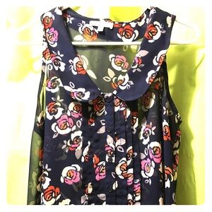 Floral shirt women's L