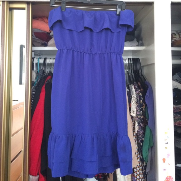 Walter blue Tube Ruffle Dress - Picture 3 of 3