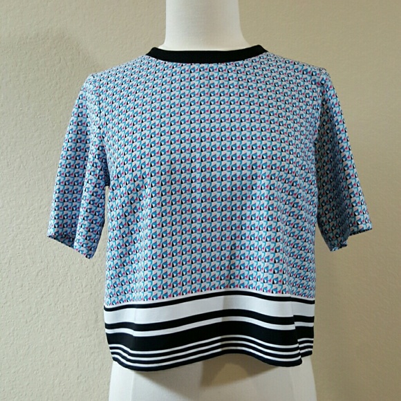Forever 21 cropped print top