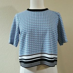 Forever 21 cropped print top