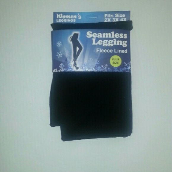🆕Plus Size Seamless Fleece Lined Black Legging