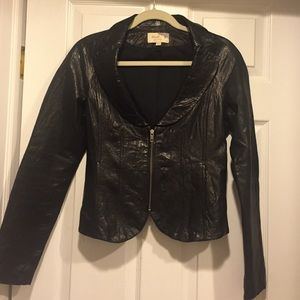 Elizabeth and James leather corset jacket