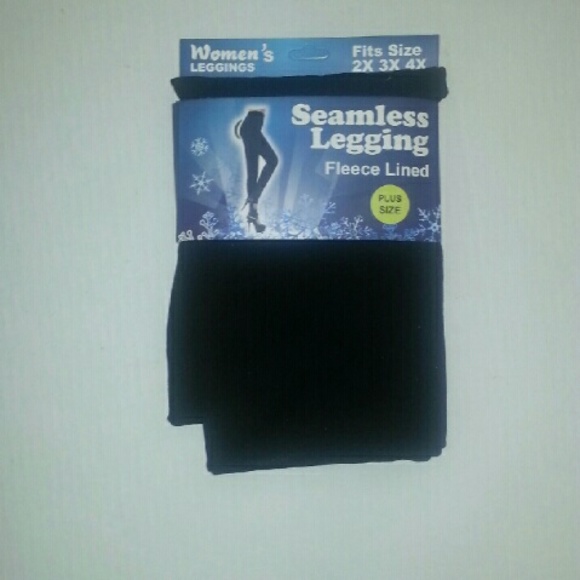 🆕Plus Size Black Fleece Lined Seamless Legging