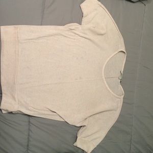 a light pink loose shirt
