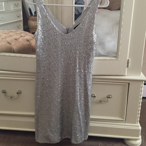 Aqua Silver Sparkle Dress