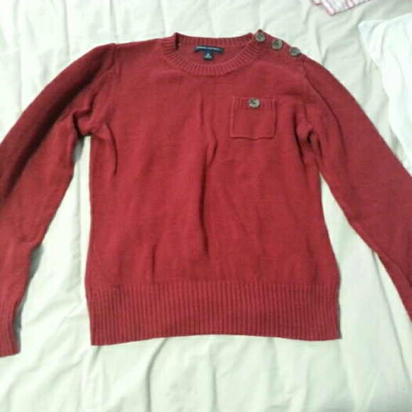 Banana Republic Red Button Sweater