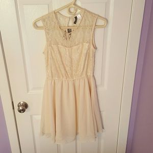 Cream lace dress