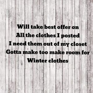 Will take best offers