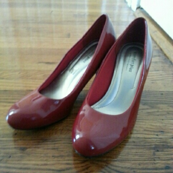 Comfort Plus Acrylic Red Pumps