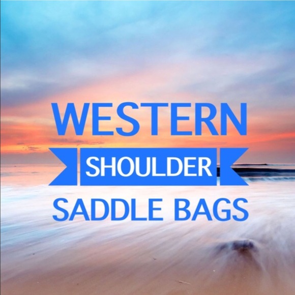 Tan western saddle bag