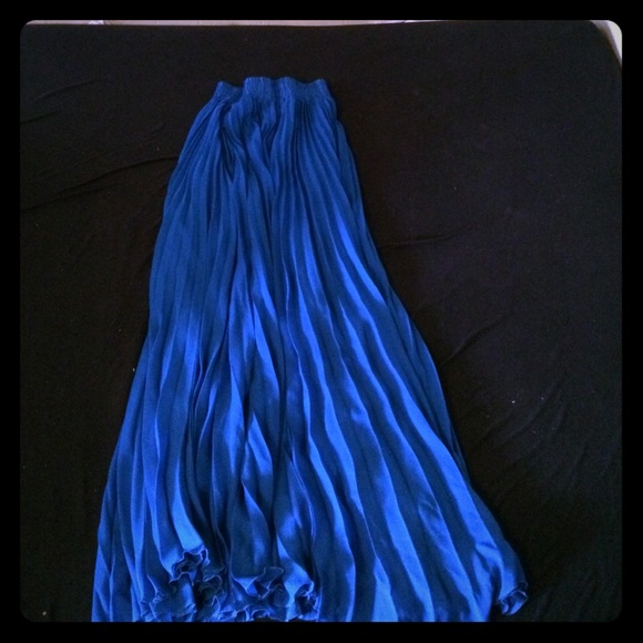 Maxi Skirt Beautiful Dense Blue Color