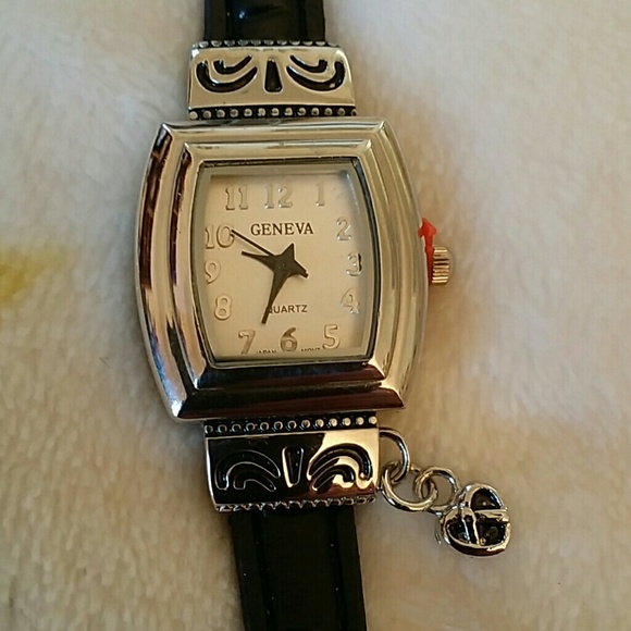 Black and silver delicate watch.