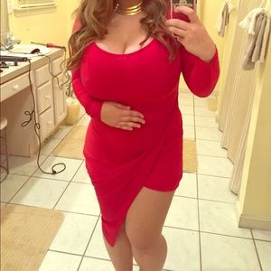 Sexy red dress worn once!